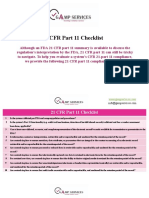 21 CFR Checklist PDF
