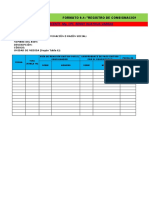 Formato 9.1 - Registro de Consignaciones - para El Consignador - Control de Bienes Entregados en Consignación