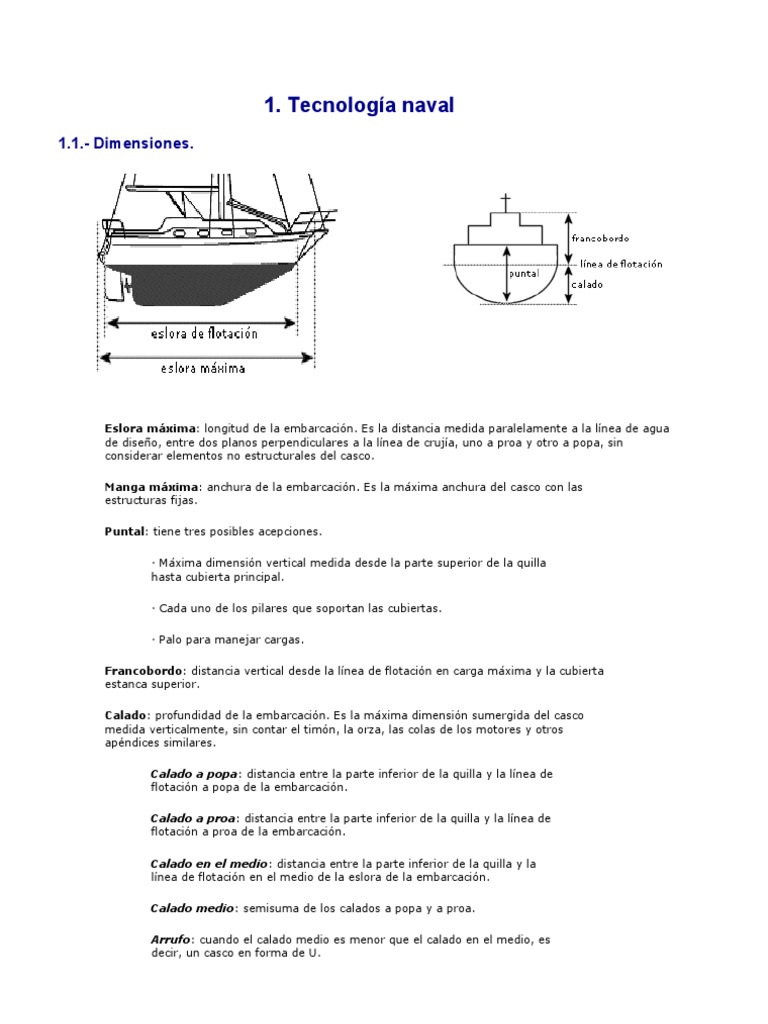 Partes y Estructura de un Barco | PDF | Barcos | Timón