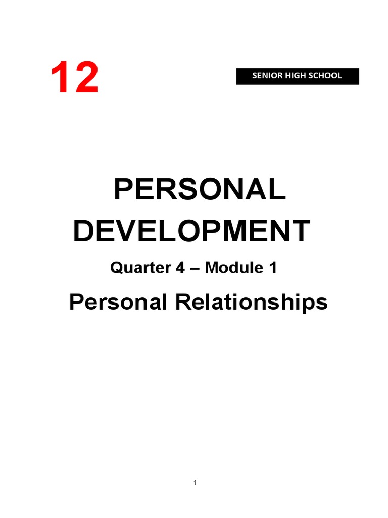 Perdev 4Q M1 PDF | PDF | Intimate Relationships | Feeling