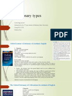 Dictionary Types Eva