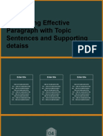 Develop Effective Paragraphs with Topic Sentences