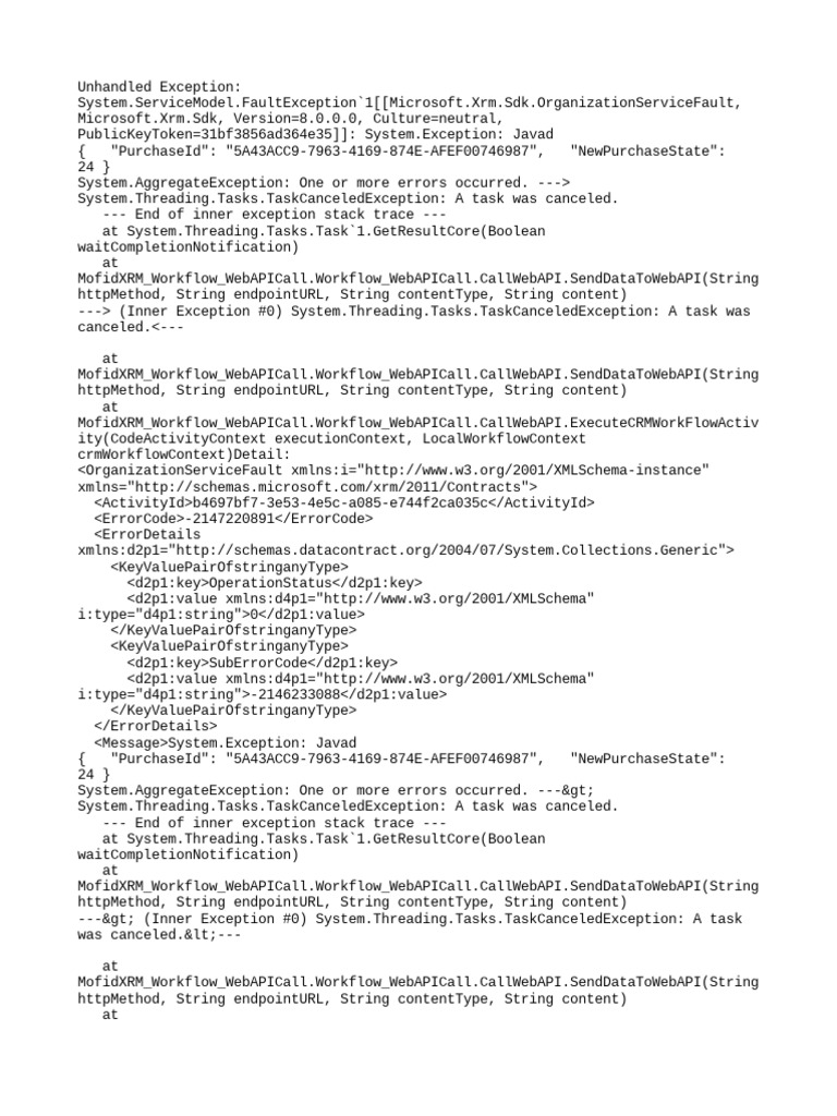 Error Details | PDF