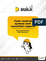 Cost control system and essential reports for construction SMEs