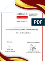 Public Speaking 2023 Sertifikat Cci PDF