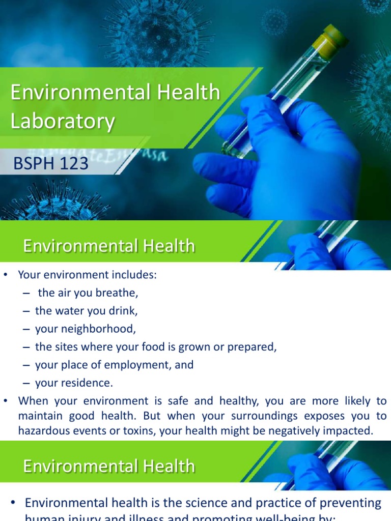 Environmental Health Laboratory Overview | PDF | Wellness | Science ...