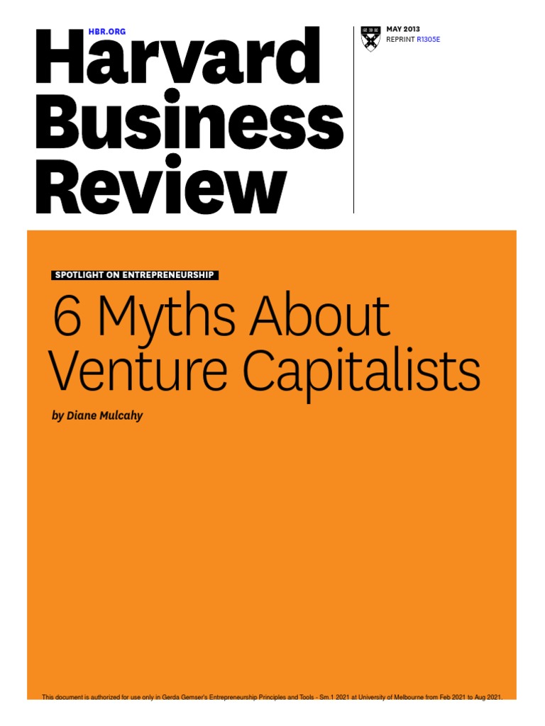 Venture Capitalists PDF | PDF | Corporate Finance | Venture Capital