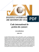 Code International de Gestion Du Cyanure