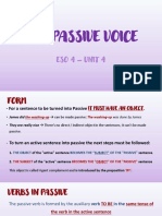 The Passive Voice PPT Eso 4 - Unit 4