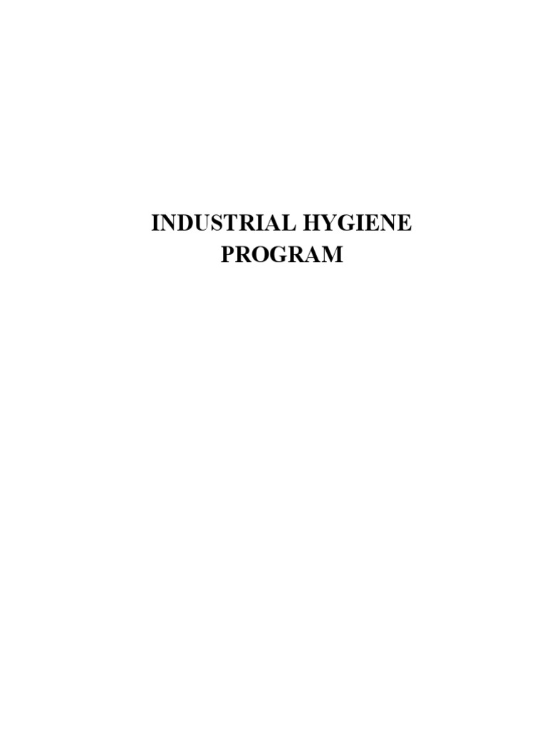 2021 Industrial Hygiene Program Template rev PDF