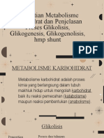 Pengertian Metabolisme Karbohidrat Dan Penjelasan Proses Glikolisis, Glikogenesis, Glikogenolisis, HMP Shunt