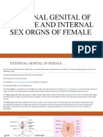 External Genital of Female and Internal Sex Orgns