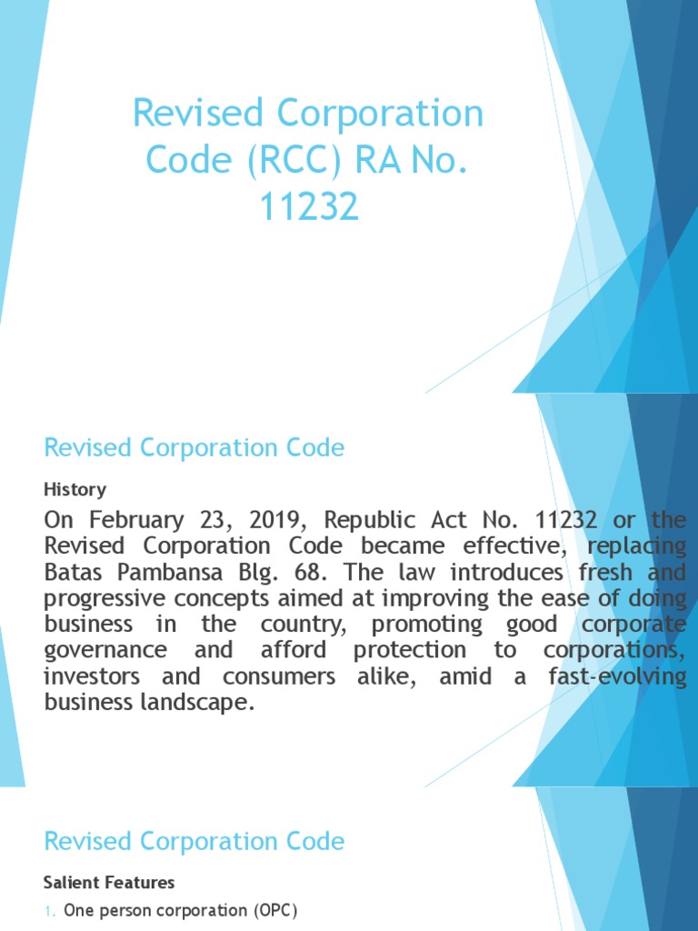 Overview of the Revised Corporation Code | PDF | Preferred Stock | Stocks