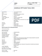 Formulir Peserta KIP Kuliah 2023 PDF
