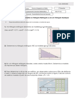 Lista de Exercícios - Trig. No Triãngulo Ret. e em Um T. Qualquer