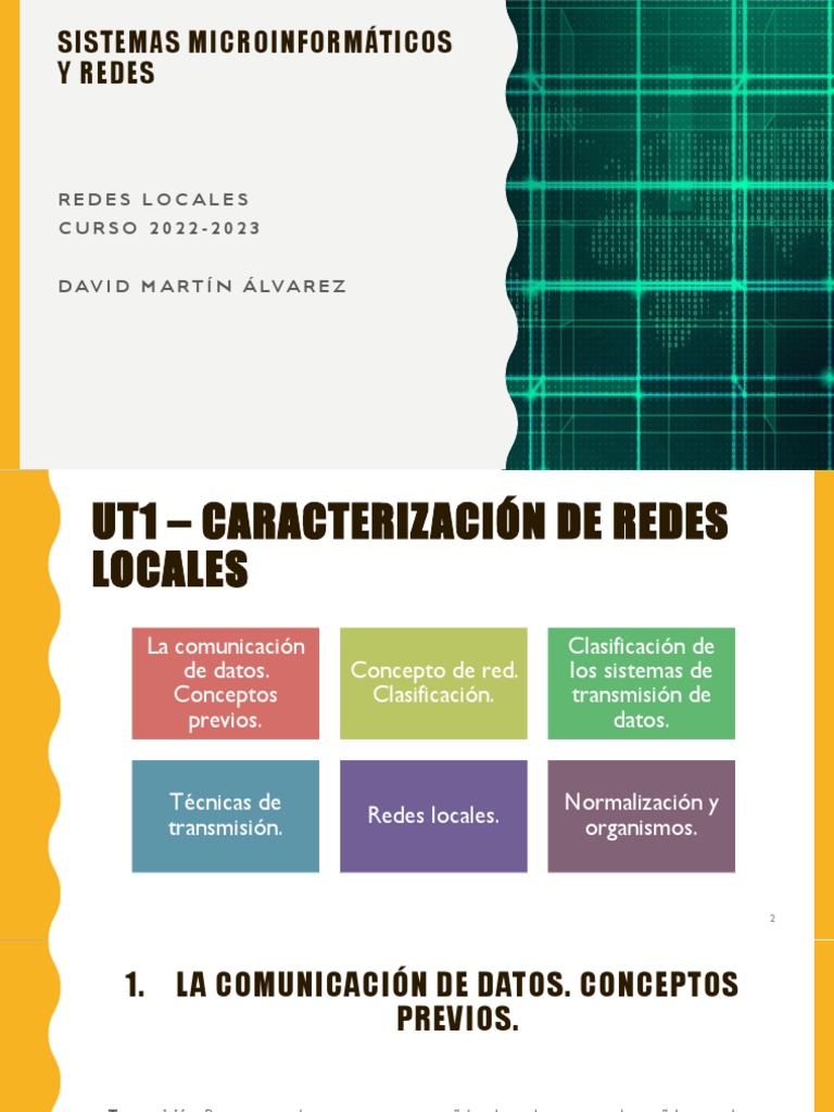 Redes Locales: Conceptos y Clasificación | PDF | Red de computadoras ...