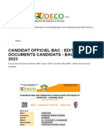 Candidat Officiel BAC - Edition de Documents Candidats - Direction Des Examens e PDF