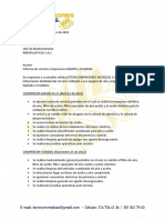 Informe de Servicio RIMOPLASTICAS PDF