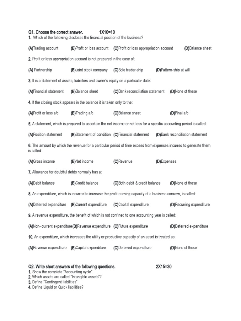 1st year Accounting 3 May PDF