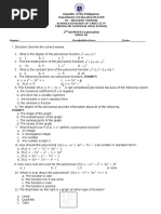 2nd-QUARTER Exam