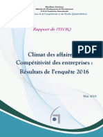 Enquete2016 Climat Des Affaires Competitivite PDF