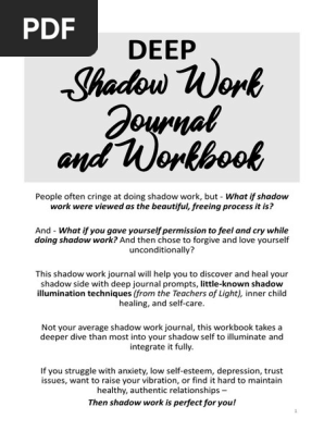 Shadow Work Journal PDF | PDF | Shadow (Psychology) | Emotional 