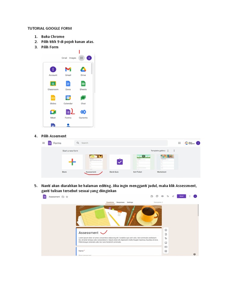 Tutorial Lengkap Google Form | PDF | Karier & Perkembangan