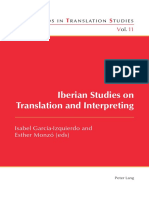 Iberian Studies On Translation and Interpreting: Ew Rends in Ranslation Tudies Ew Rends in Ranslation Tudies
