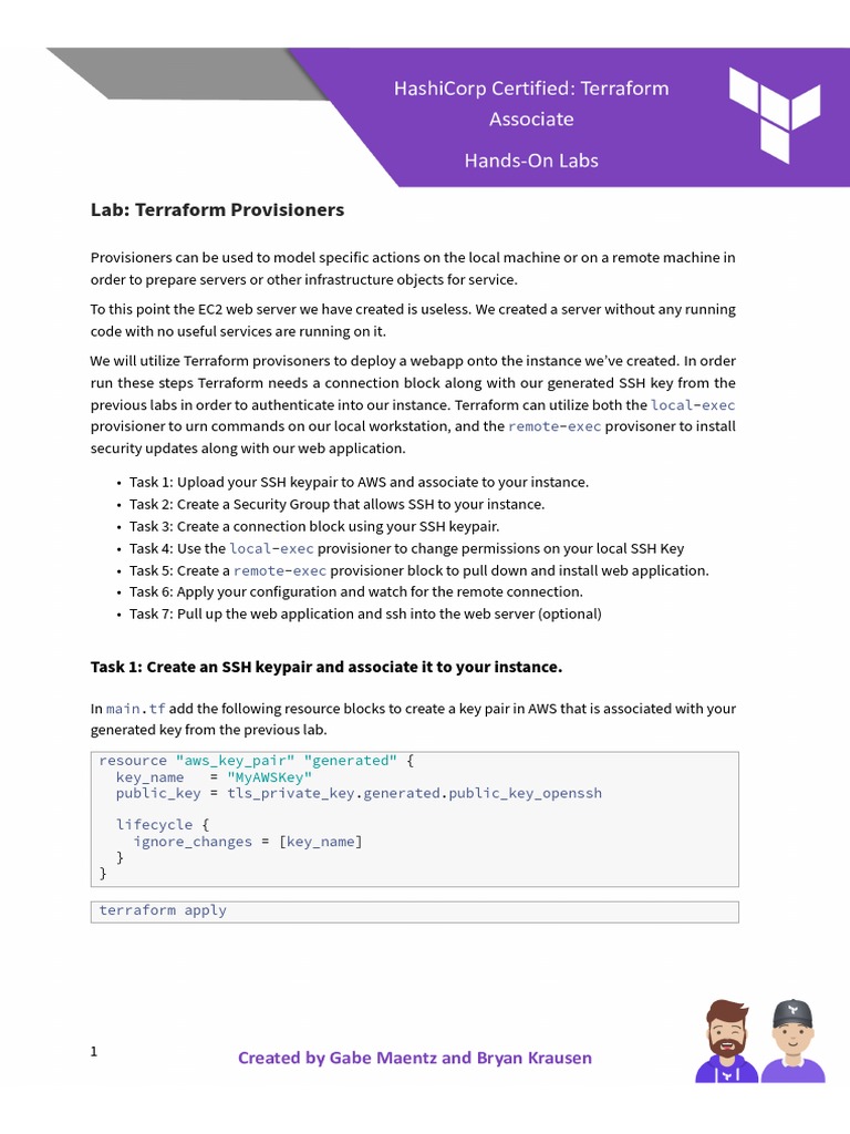 3e Terraform Provisioners PDF | PDF | Secure Shell | Port (Computer ...