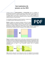 Principales Herramientas de Geoprocesamiento en Los SIG PDF