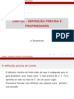 Aula 04 - Limites Definição Precisa e Propriedades PDF