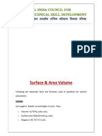 Surface and Area Volume PDF
