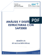 Análisis y diseño de estructuras con SAP2000: Evaluación final