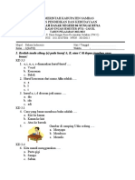 PTS SDN 06 SUNGAI RUSA BAHASA INDONESIA KELAS I