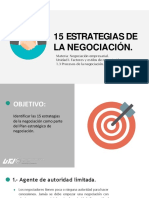 15 Estrategias de La Negociación PDF