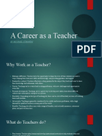 A Career As A Teacher