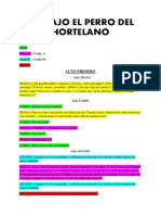 Trabajo EL PERRO DEL HORTELANO PDF