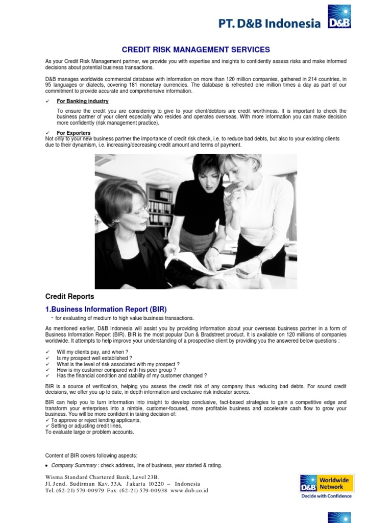 Credit Risk Management Services Overview | PDF | Credit Risk | Credit ...