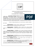 Contrato de Psicanálise PDF
