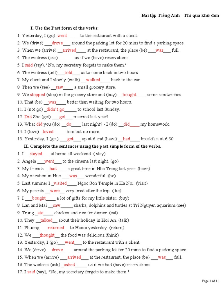 Bai tap thi qua khu don tieng anh pdf