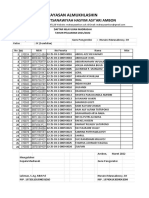 Lembar Daftar Nilai UM 2021-2022