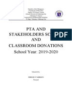 Donations of Stakeholders