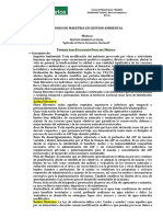 Gestión Ambiental Legal: Curso de Maestría, Módulo y Marco Normativo