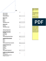 Startup expenses and funding plan