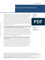 GS Modeling S - P 500 Returns Using Investment Flows and Liquidity Data