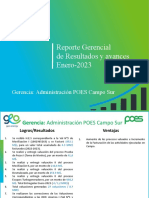 Reporte Gerencial - Resultados y Avances Enero 2023 - ADM - CAMPO. Rev 1.