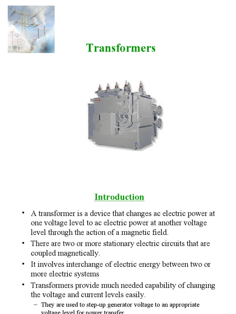 Transformer Lecture 1 | PDF | Transformer | Electrical Impedance