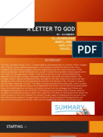 A Letter To God: By:-G.L.Fuentes