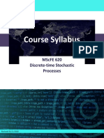 MScFE 620 Discrete-Time Stochastic Processes Syllabus