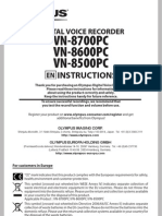 Olympus Vn8500pc Vn8600pc Manual en
